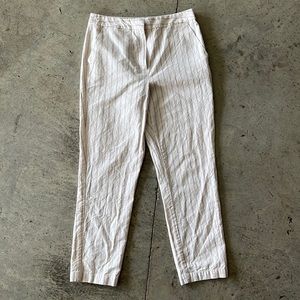 Linen stripped pants